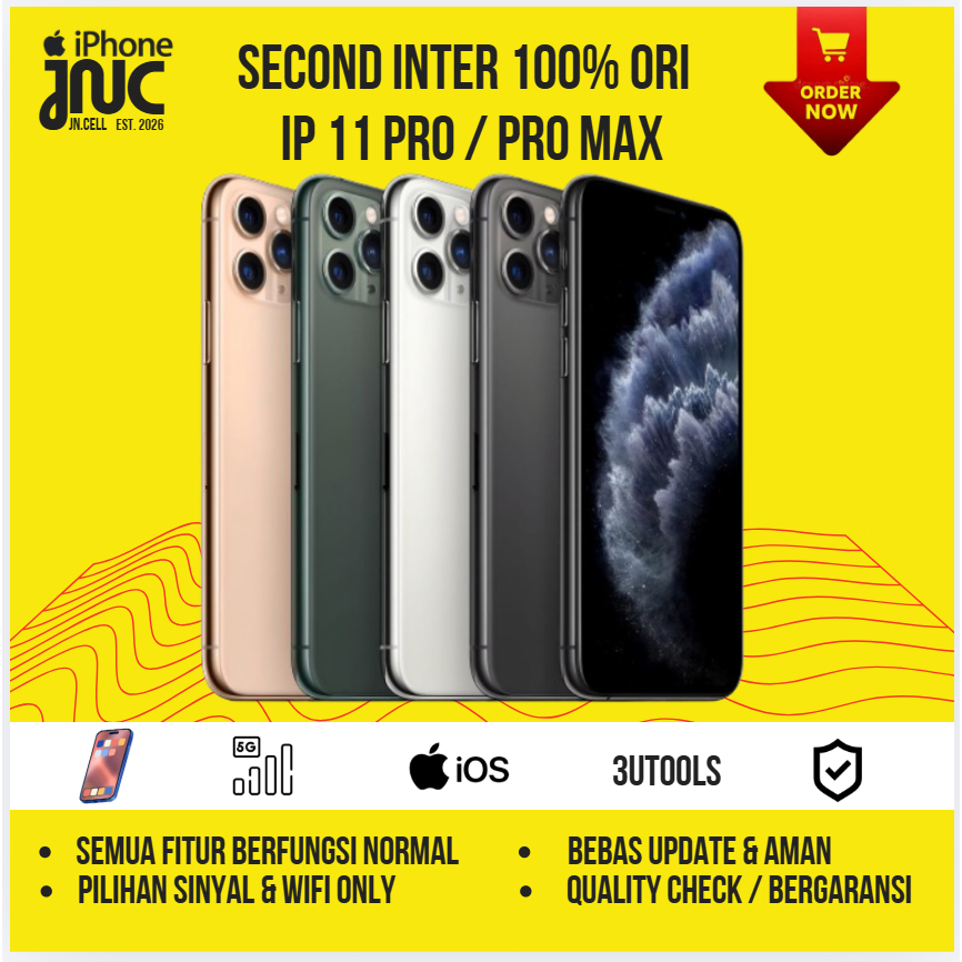 IPhone 11 Pro / 11 Pro max 64GB / 256GB Second Ori  Best Condition iCloud Aman Bebas Update