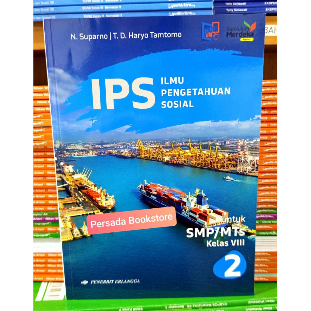 Buku IPS Kelas 8 SMP Kurikulum Merdeka Revisi Erlangga