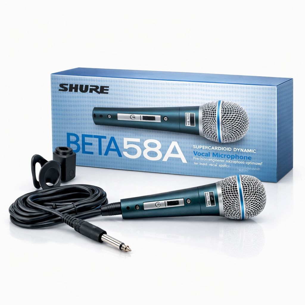 Microphone Kabel Vokal 3 Meter Mic Vokal Karaoke Mikrofon Shure Beta-58A