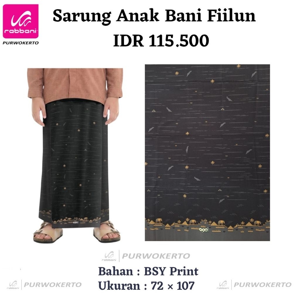 RABBANI 2026_ SARUNG ANAK BANI FILLUN / SARUNG RABBANI ANAK