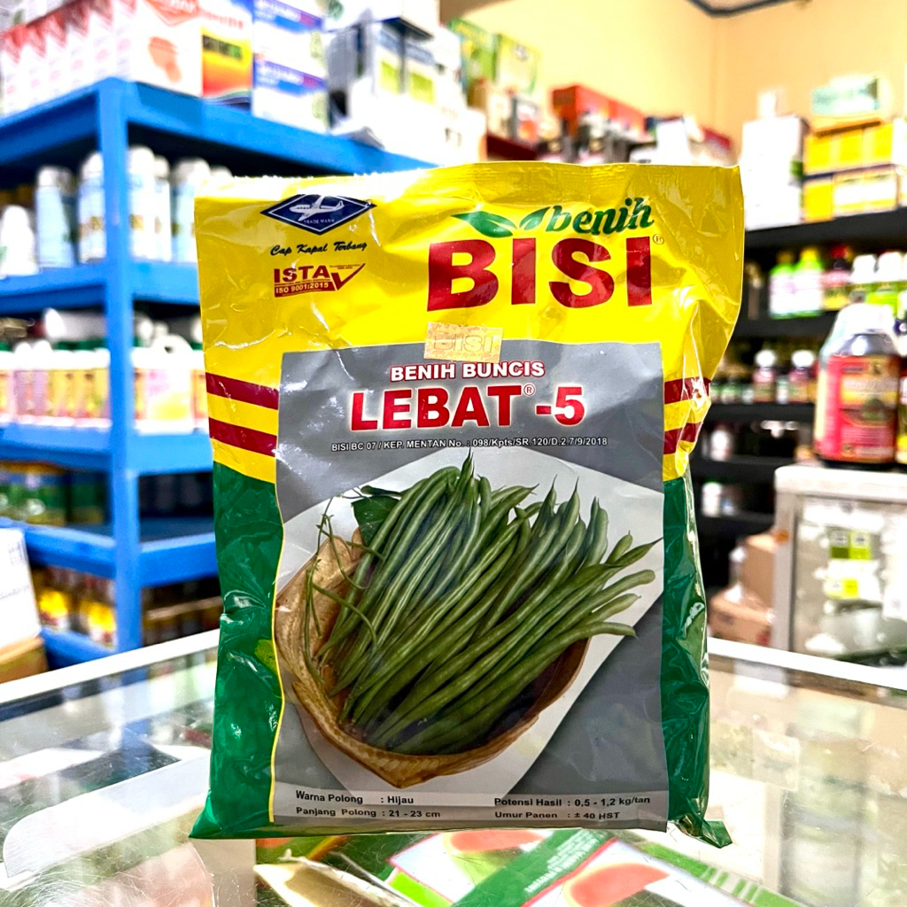 Benis Buncis Lebat 5 Bisi 500gr - Bibit Buncis Tahan Penyakit Dan Hasil Tinggi LEBAT 5 Bisi