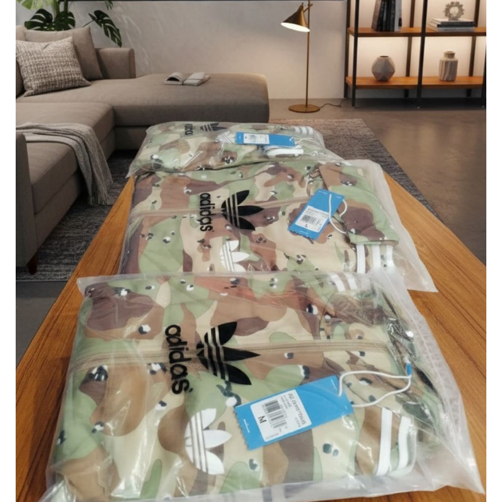 Adidas Firebird Camo Tracktop 3 Stripes White