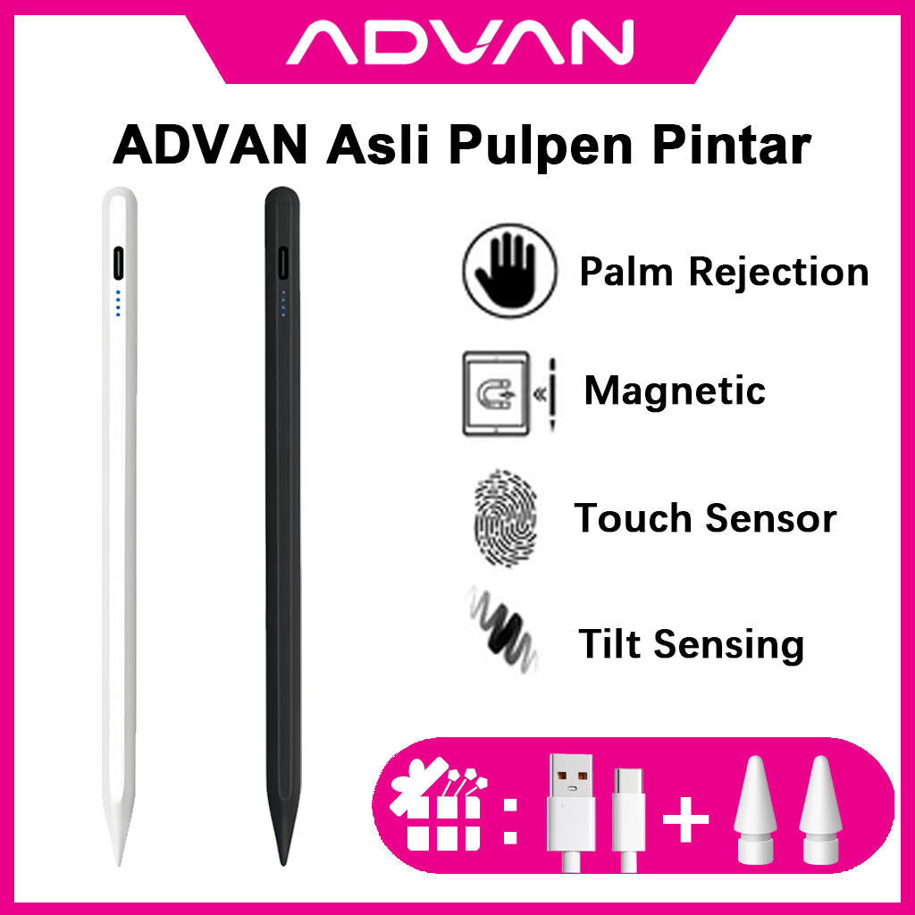 [100% ori] Advan Stylus Pen Universal Compatible for iPad Samsung Huawei IOS /Android Tablet Pencil 