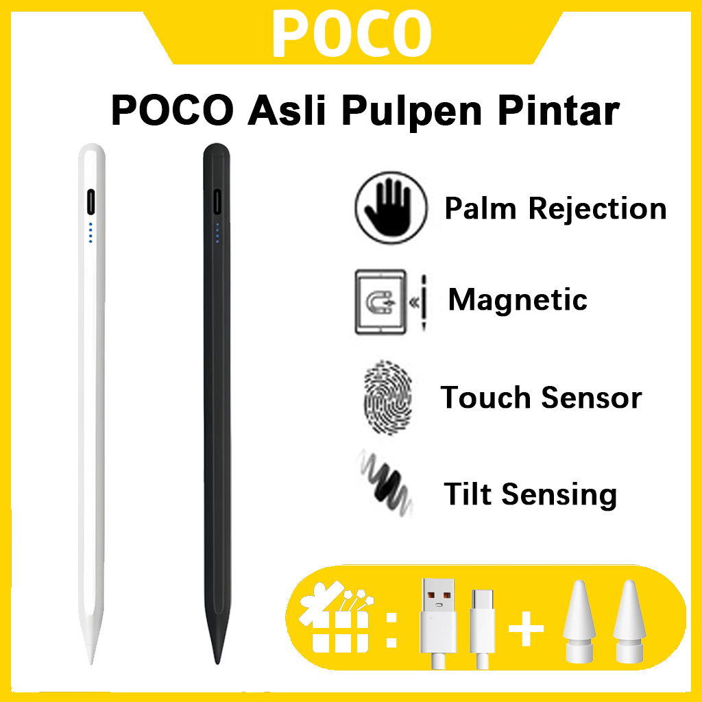 Stylus pen for POCO Pad 5G/Pad X1/Pad M1/Focus Pen POCO Tablet Multifungsi. Alat menggambar dan melu