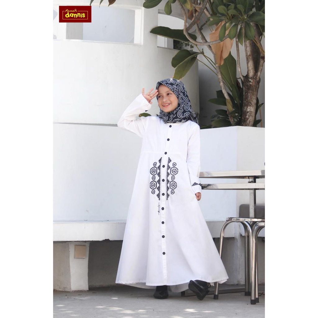 GAMIS ANAK PUTIH / SARIMBIT d'BLACK by DANNIS /GAMIS PUTIH