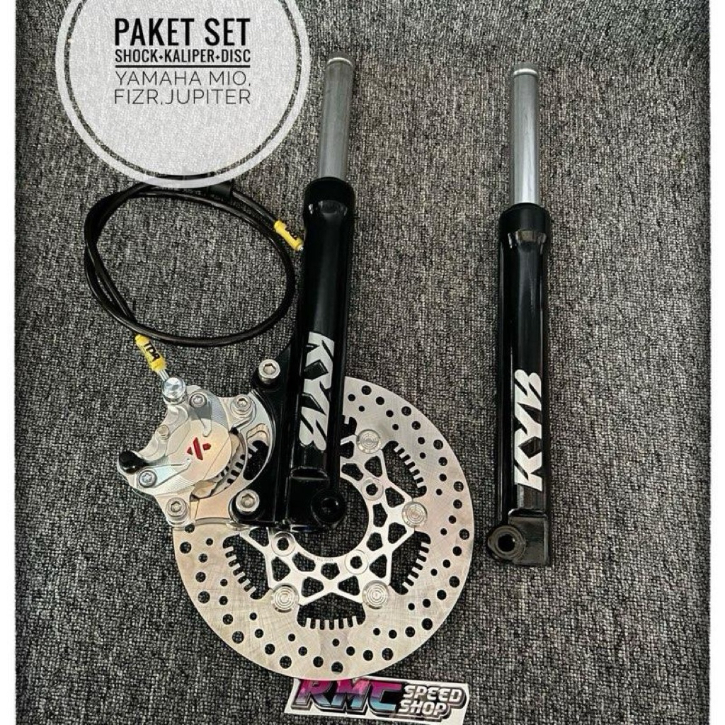 Paket set Shock kyb kaliper ktc Disc Mio Mio j soul gt mio soul fizR jupiter original set / Paketan 