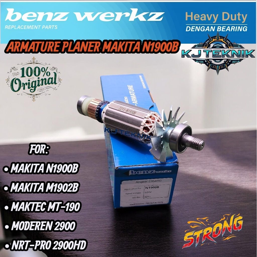 BENZ Armature Mesin Planer Ketam Sugu Serut Makita N1900B/Armatur Angker Gulungan Mesin Serut Makita