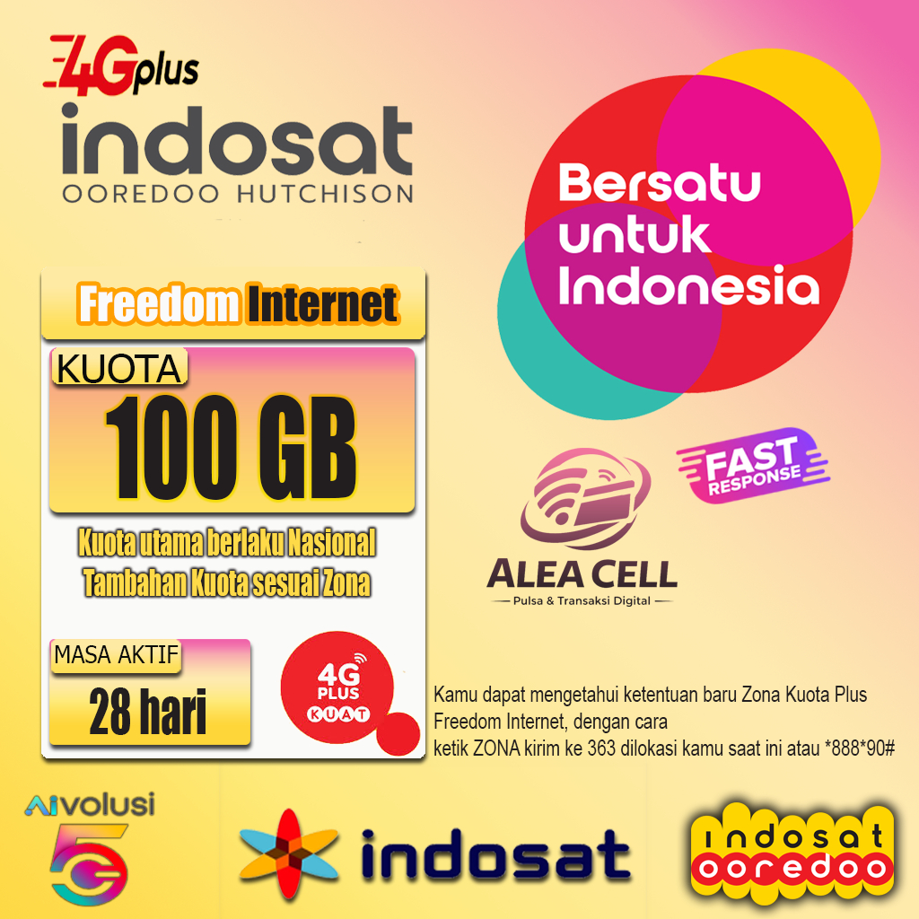 (Promo) Paket Data Kuota Indosat Bulanan Internet Freedom Murah 24 Jam Penuh