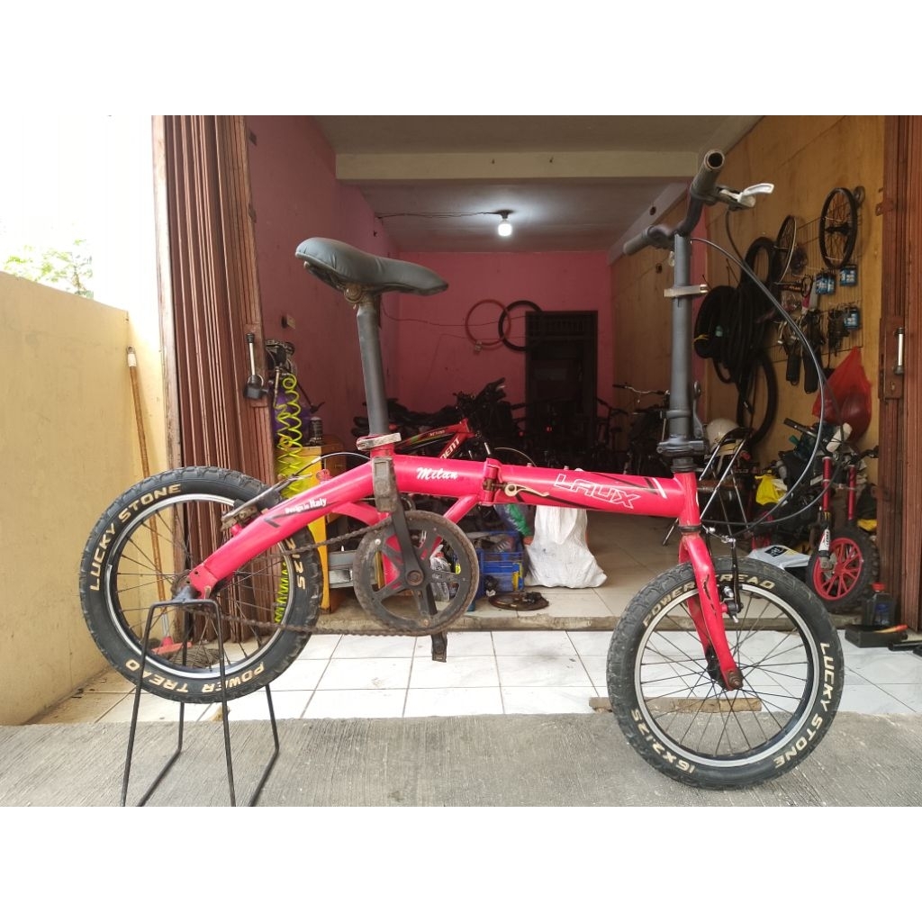 Sepeda Lipat Second Laux UK 16 Siap Pakai