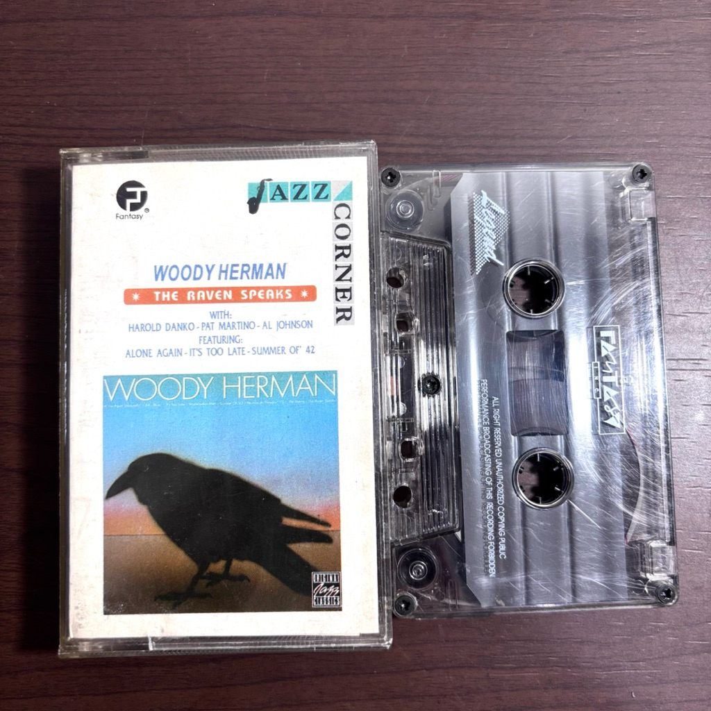 Kaset Pita Woody Herman The Raven Speaks Jazz Corner / Legend Records / Jazz Album