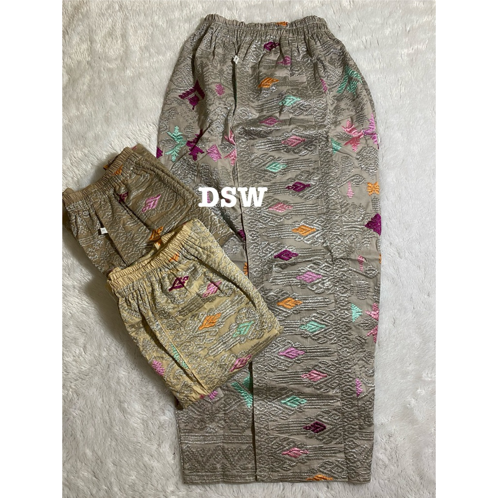 KAMEN SONGKET JADI BENANG SILVER | Kamen Jadi