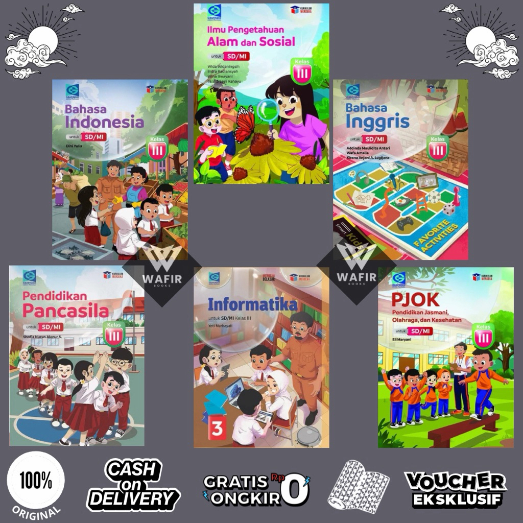 Buku Grafindo kelas 3 SD/MI Kurikulum Merdeka Penerbit Grafindo Media Pratama