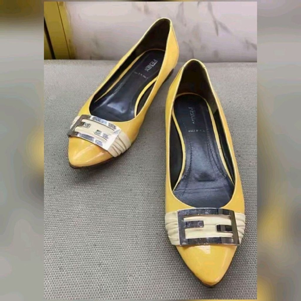 Murah boss ku.. FENDI flat shoes authentic sepatu original wanita asli