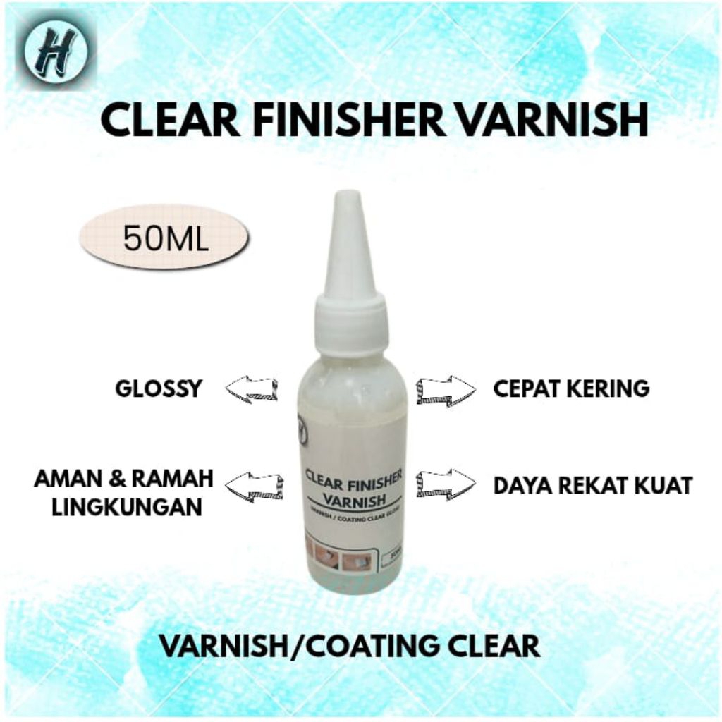 Varnish glossy / Varnish kayu / Coating / Vernis Cat Lukisan