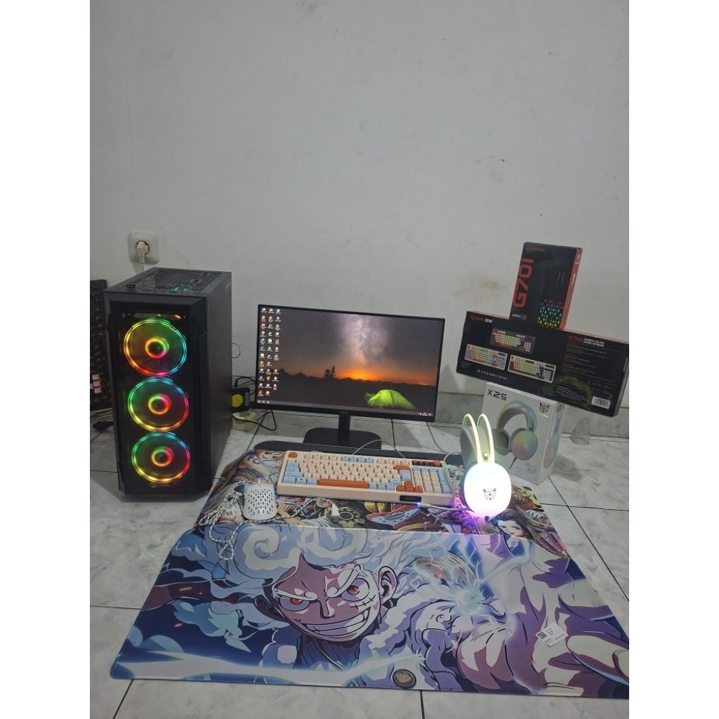 TERMURAH Pc Gaming Pc Editing Pc Rakitan Pc Fullset Pc Streaming live core i5 gen 6 GTX 1060 3GB Sgh