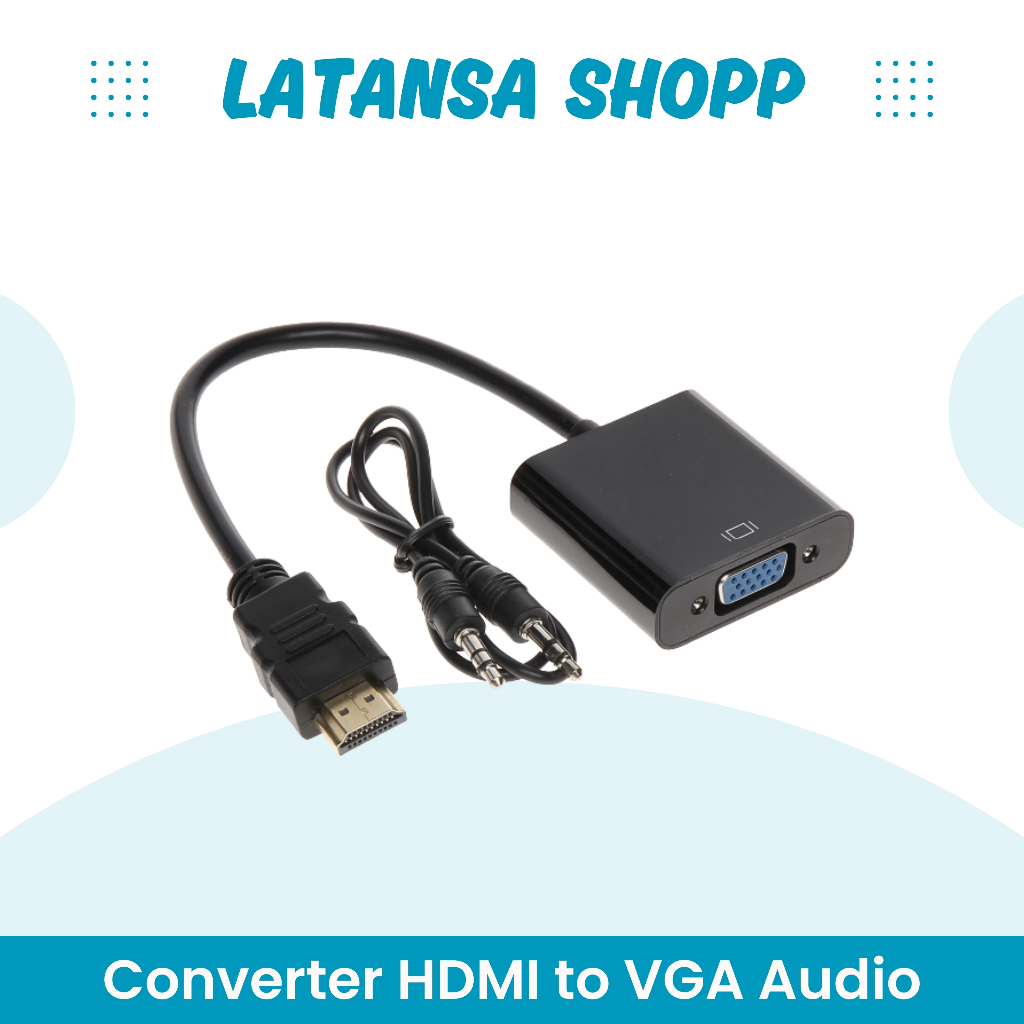 CONVERTER HDMI TO VGA / KABEL HDMI TO VGA / KONEKTOR HDMI TO VGA