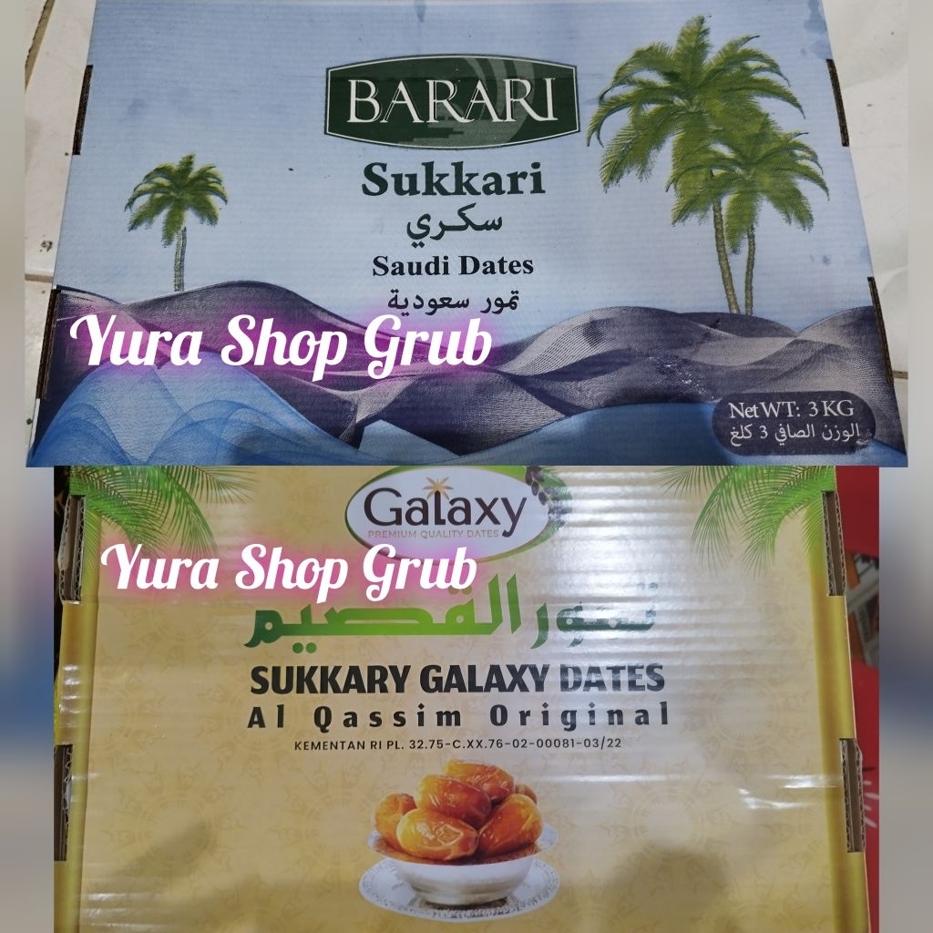 Kurma Sukari 3Kg Premium Exp Terbaru Kurma Sukkari Barari Galaxy Royal 3kg Asli Segel