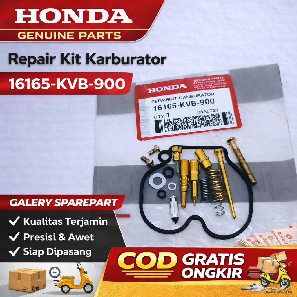 Repair Kit Karburator Honda BeAT Karbu, Vario 110 Karbu, Scoopy Karbu, Spacy Karbu, 16165-KVB-900