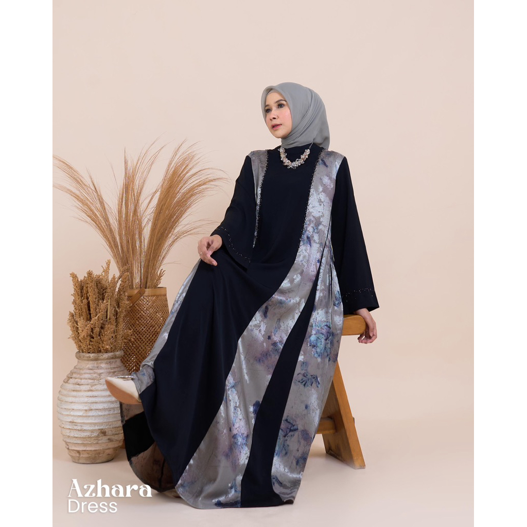 AZHARA DRESS GAMIS PREMIUM BY MAREVI