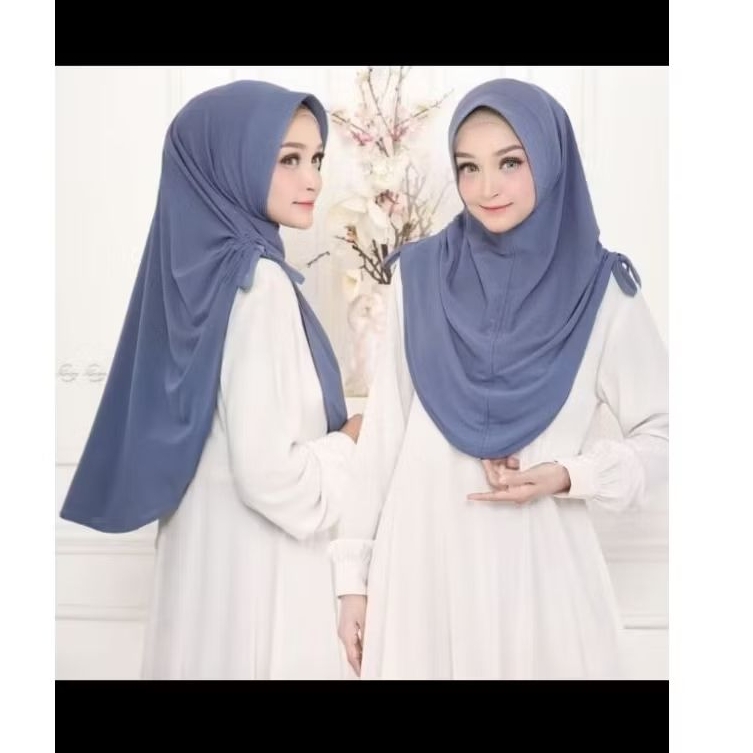 Nafisha hijab instant Jersey premium serut samping
