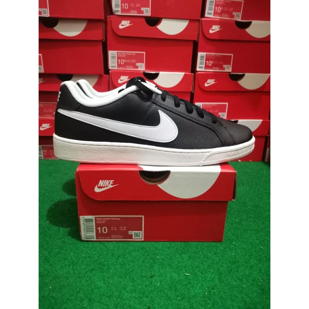 SEPATU NIKE COURT ROYALE HITAM ORIGINAL SNEAKER PRIA WANITA