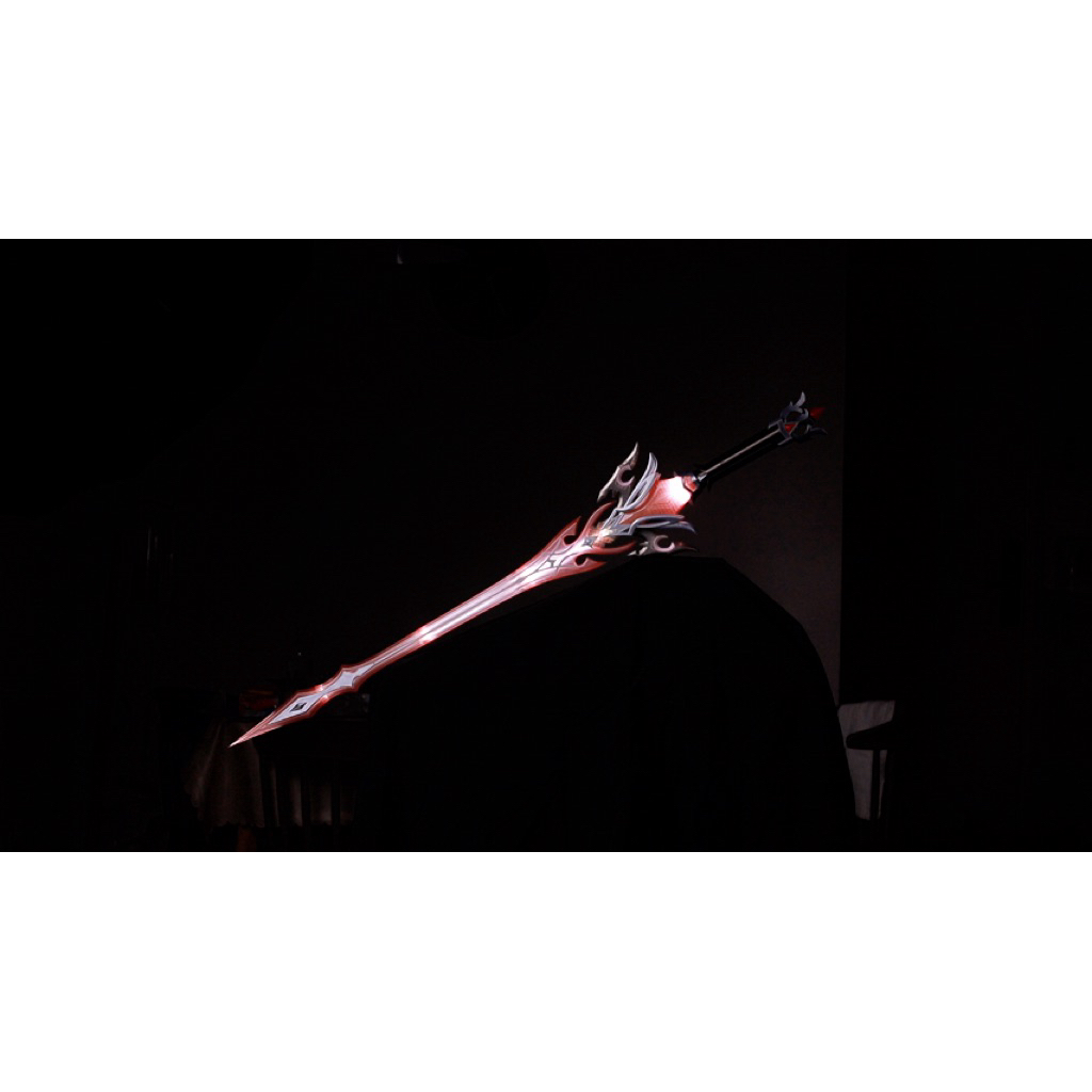 Genshin Impact Durin - Prop Cosplay - Senjata Signature [Dengan Lampu]
