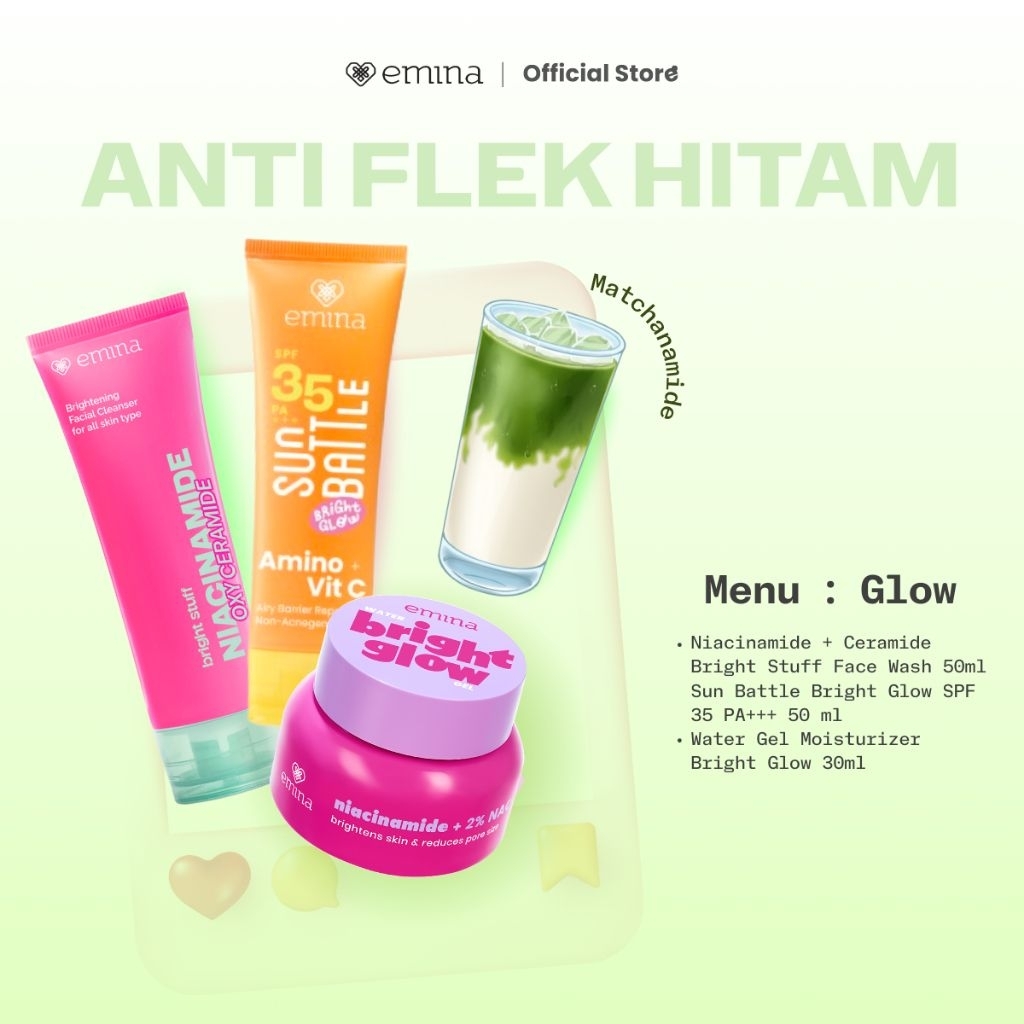 BUNDLE EMINA - PAKET 2IN1 DAN 3IN1 EMINA