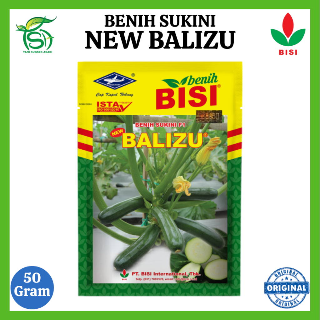 Benih Zucchini NEW BALIZU (50 Gram) - Bibit Sukini Hibrida F1 BISI