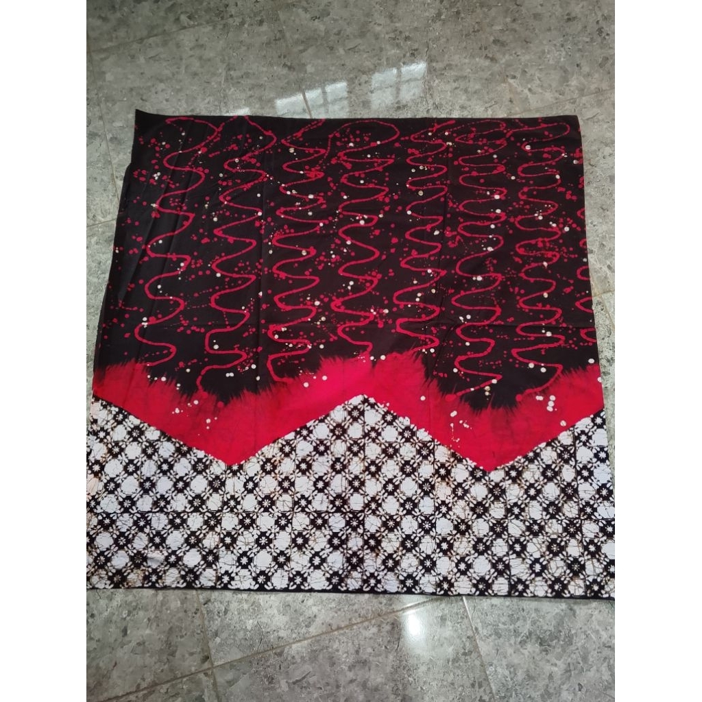 SARUNG BATIK CAP LAWANG IJO SERIES CIPRAT MERAH PUTIH BAHAN KATUN HALUS BERKUALITAS UKURAN DEWASA SA