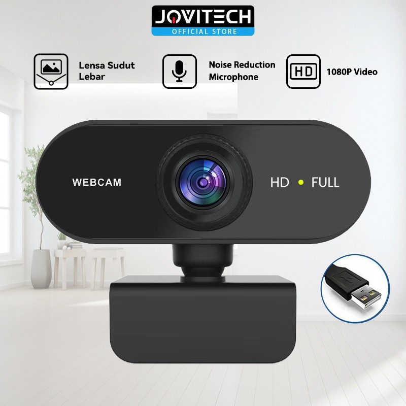 Jovitech Webcam Full HD 2K VIDEO With Microphone Web cam 2K FULL HD Jernih - CM09
