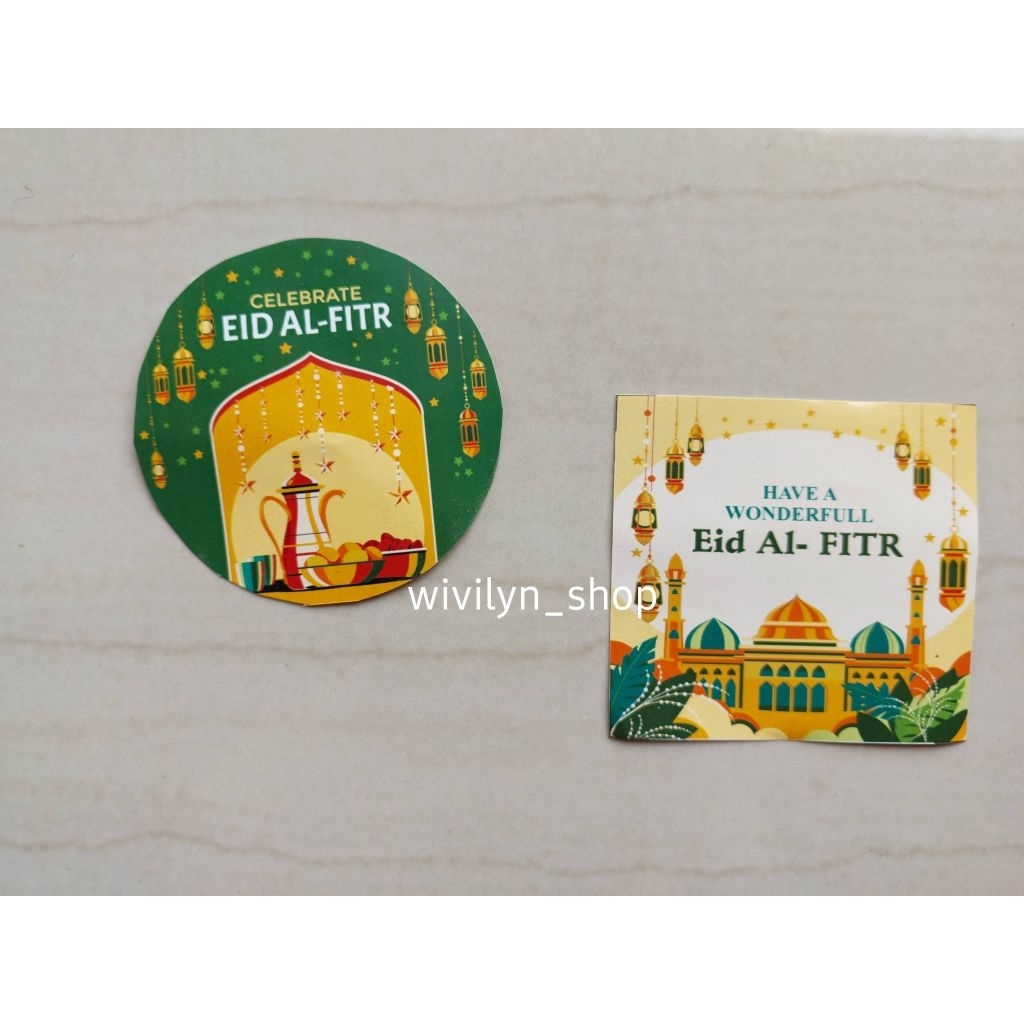 STIKER IDUL FITRI/ STIKER HAMPERS IDUL FITRI/STIKER TOPLES