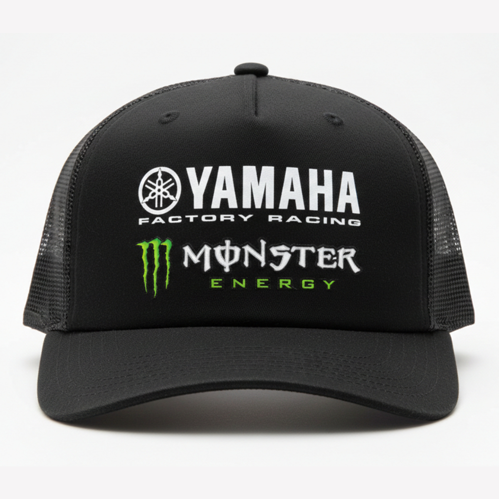 Topi Trucker YAMAHA MONSTER ENERGI Dewasa Unisex - Topi Jaring bisa custom logo Satuan