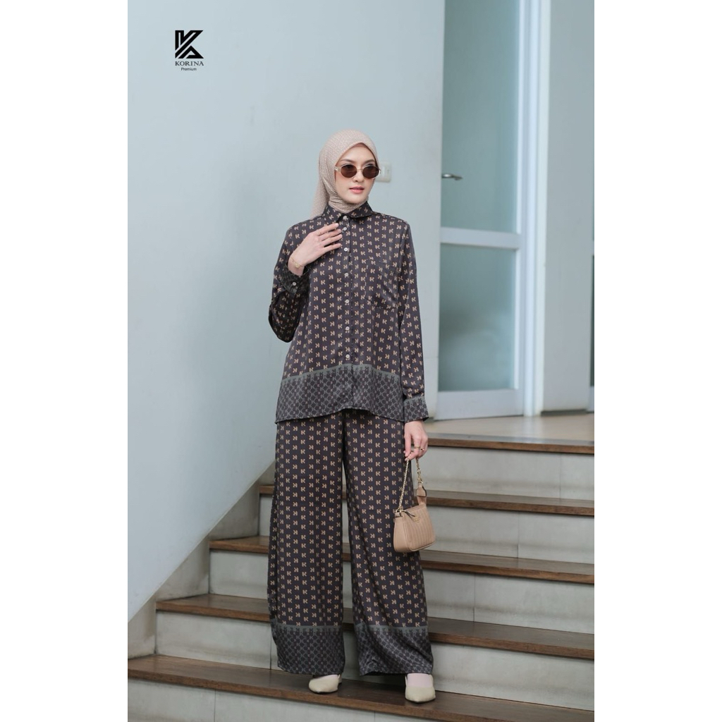 Kayla set korina Tera Tunik by korina,Korina Long shirt original #Bhadshop