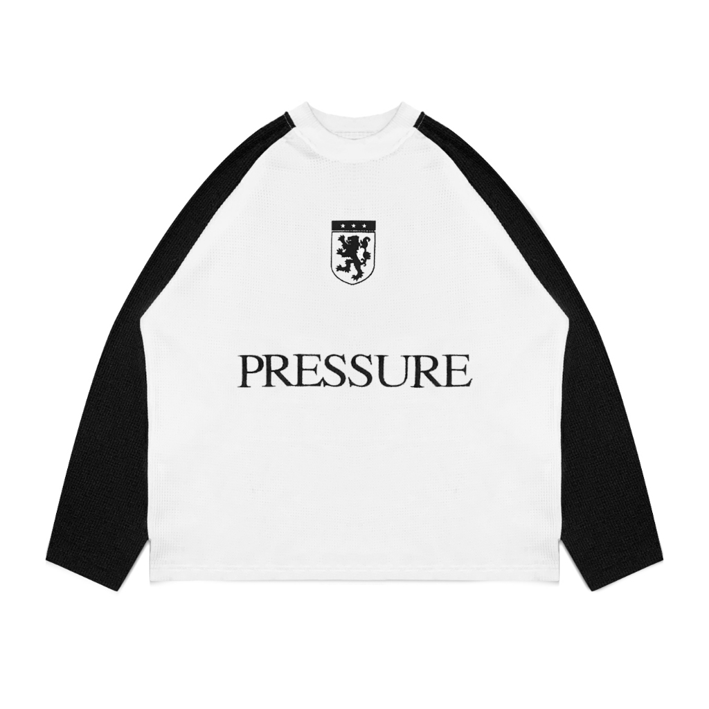 HTTP OFFICIAL - Pedro -Waffle Longsleeve Boxy White Atasan Pria Wanita Unisex
