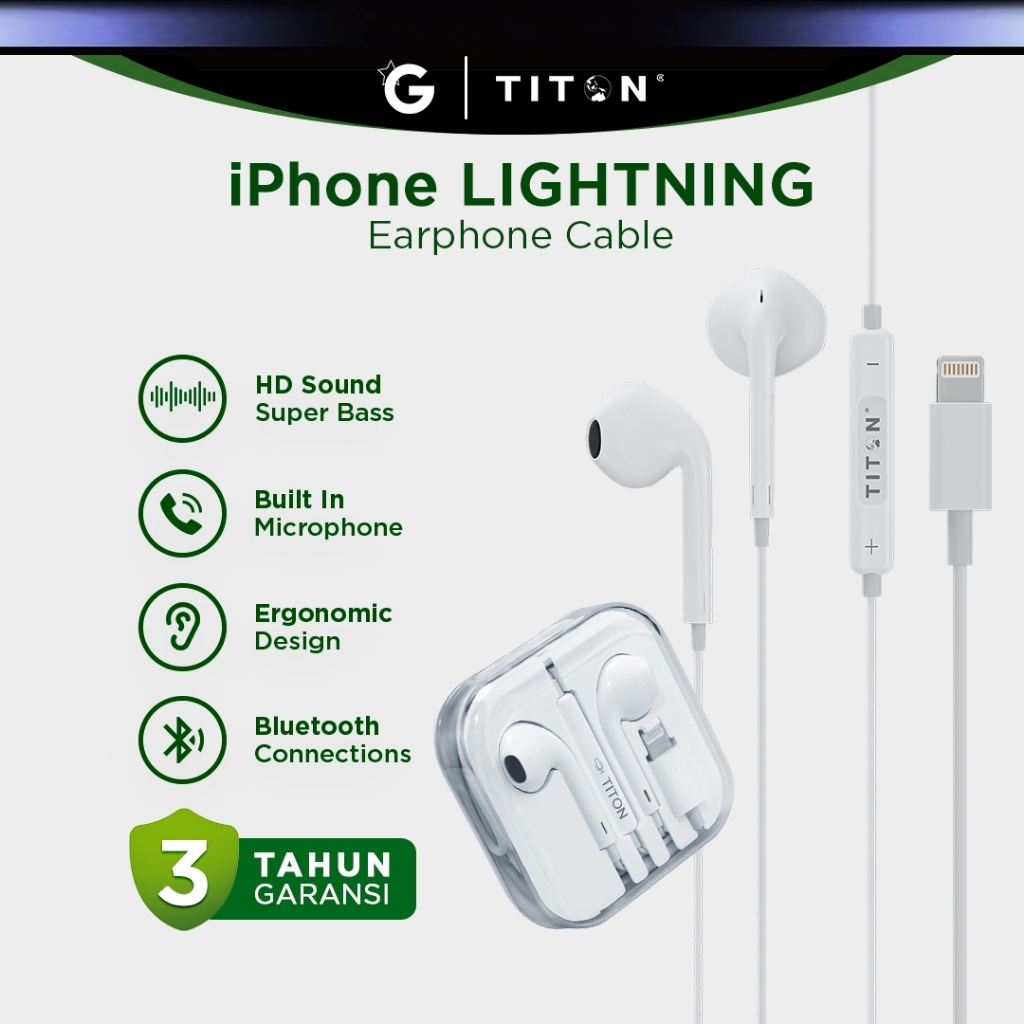TITON EARPHONE CABLE IPHONE 11 LIGHTNING