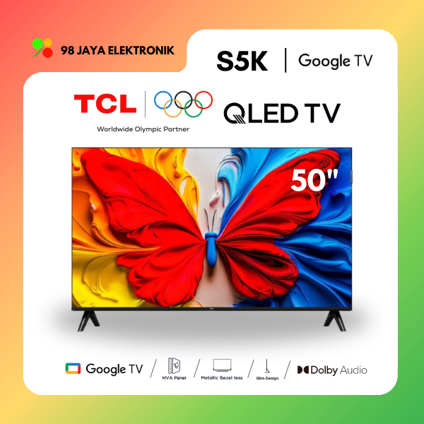 TCL GOOGLE TV 50 INCH FHD QLED - 50S5K - TV TCL - TV 50" - GOOGLE TV TCL - GOOGLE TV 50