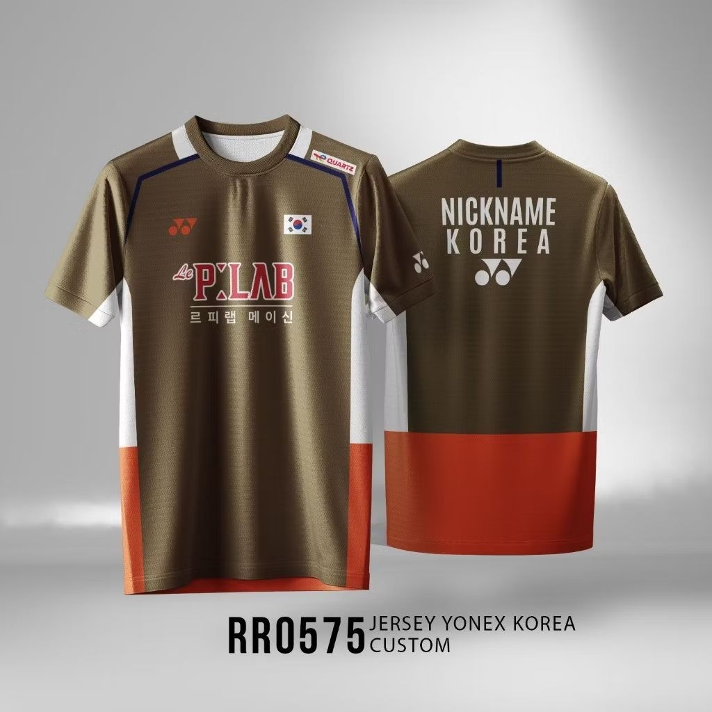 Kaos Jersey Badminton Custom Nama desain Yonex KOREA Fullprint