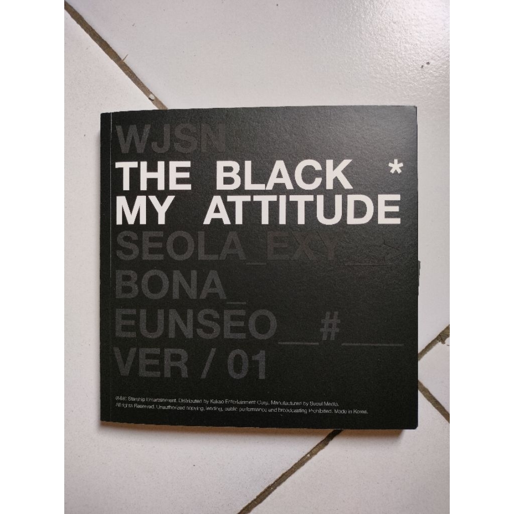 ALBUM ONLY WJSN the black my attitude