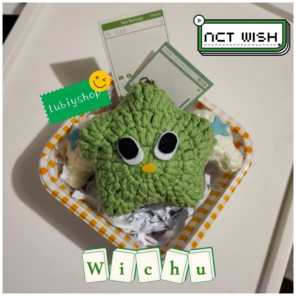 (COD)LUBIYSHOP Kpop Edition||CROCHET KEYCHAIN NCT WISH CHARACTER DOLL WICHU/GANTUNGAN KUNCI RAJUT WI