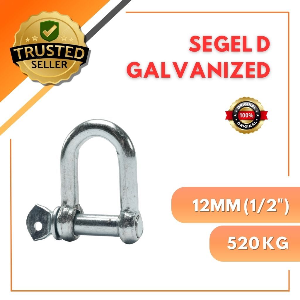 Segel D Galvanized 12MM/Shackle D Galvanized 12MM