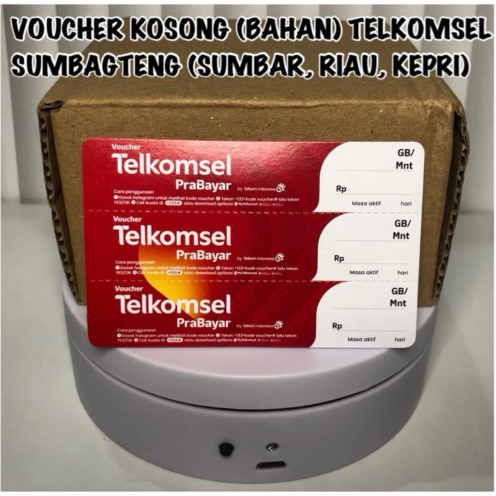 Voucher Kosong Telkomsel Sumbagteng (Riau, Sumbar, Kepri) - 1 SN