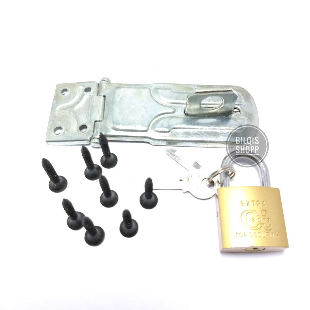 Paket Gembok Tinggal Pasang Overval Gembok / Overval Cantolan Gembok