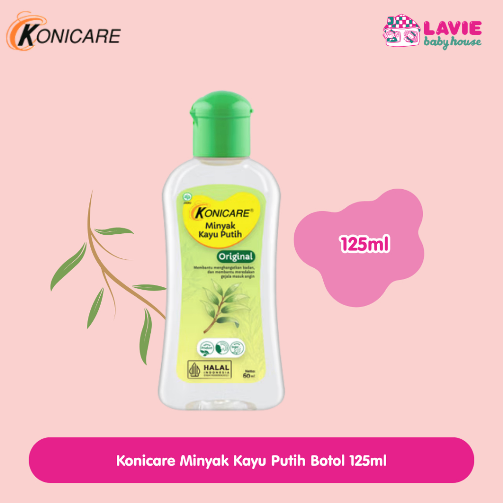 Konicare Minyak Kayu Putih Original 125ml – Minyak Hangatkan Tubuh & Bantu Redakan Perut Kembung | C