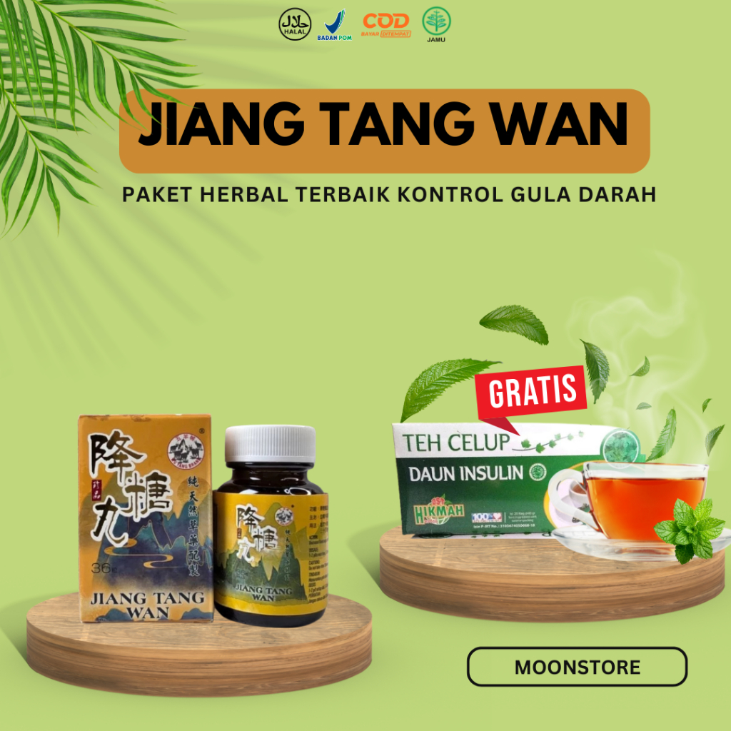 Jian Tang wan Original dan bonus Teh daun insulin