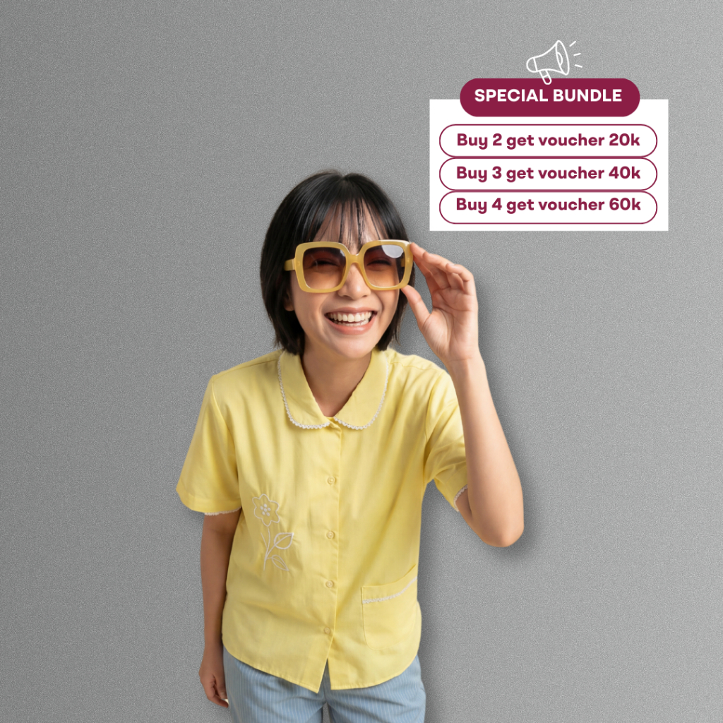 ZKYNIT - Hara Shirt | Kemeja Wanita | Atasan Wanita Kekinian | Baju Atasan Wanita Terbaru