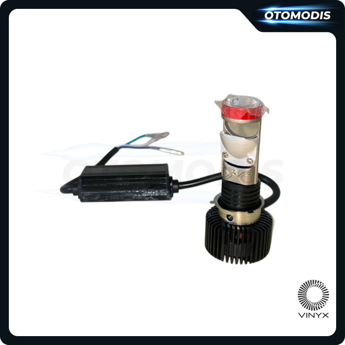 hot product vinyx mini projector led z1 headlight h6 h4 h7 bohlam lampu utama projie motor mobil