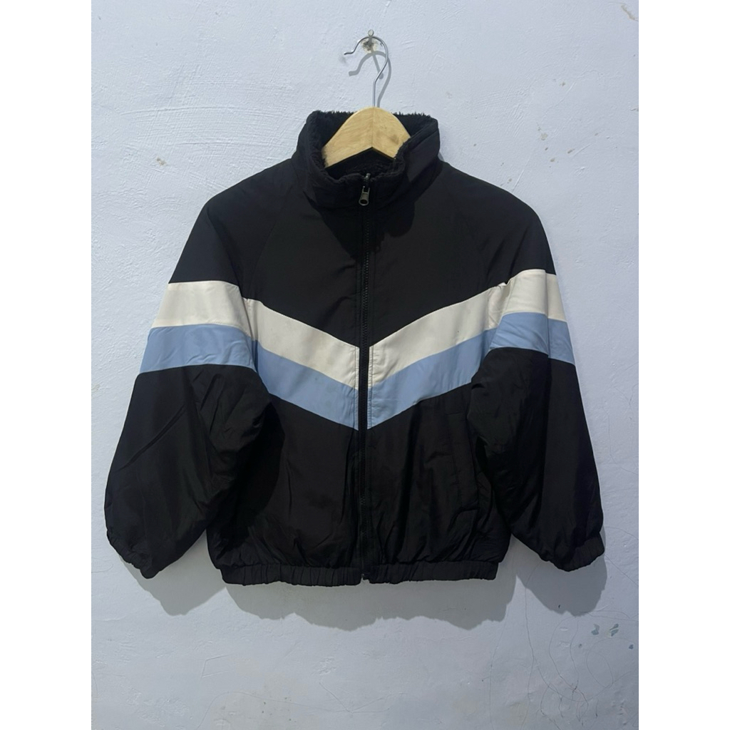 Jacket Cewek Bolbal Sherpa GU Colourblock Original Second