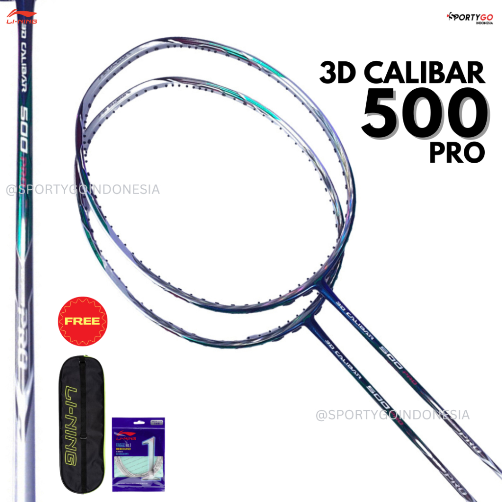 Raket badminton Lining 3D Calibar 500 PRO / Li-Ning 3D Calibar Original