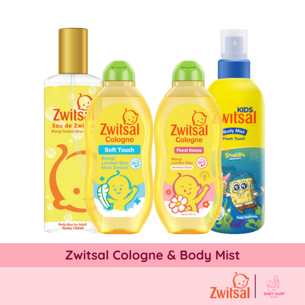 Zwitsal Baby Cologne & Body Mist - Parfum Bayi Floral Kisses Soft Touch / Eau De Zwitsal / Kids Mist
