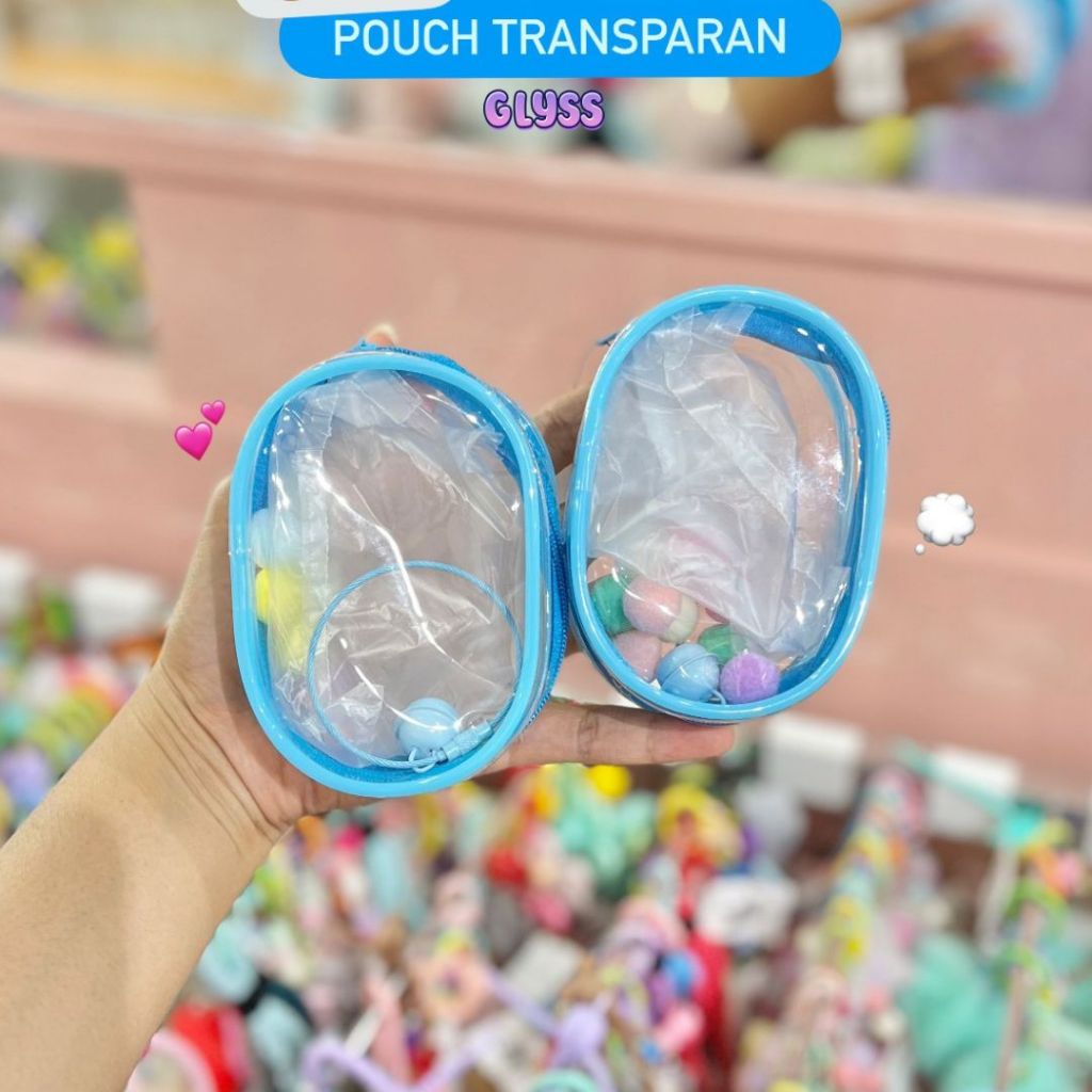 mbola - GLYSS Dompet Koin Mika Bola / Dompet Mika Oval Bening